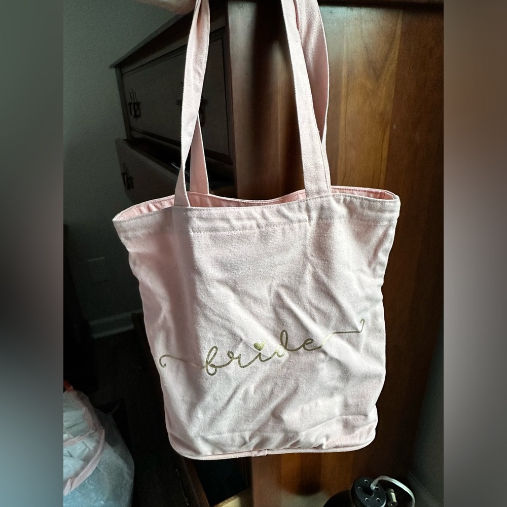 Pink bride shoulder bag